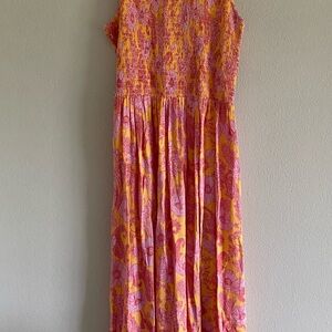 Angie Pink and Yellow Floral Girls' Top